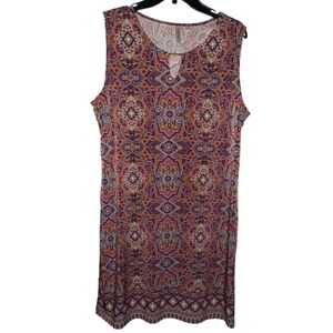 Tacera Dress Colorful Large